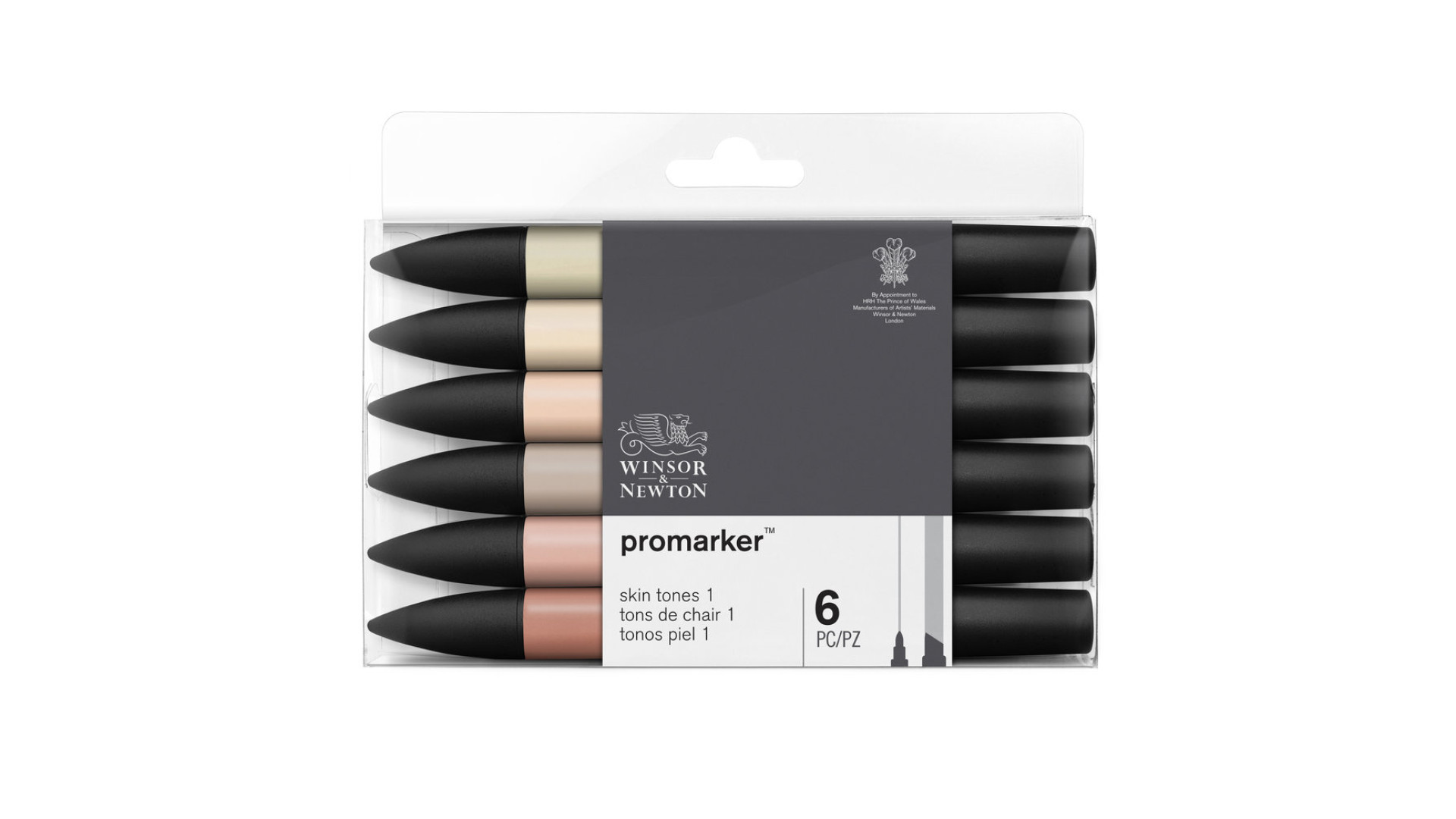 Winsor&Newton promarker Set 6 pcs Skin Tones 1