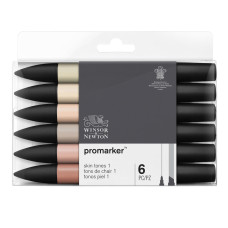 Winsor&Newton promarker Set 6 pcs Skin Tones 1