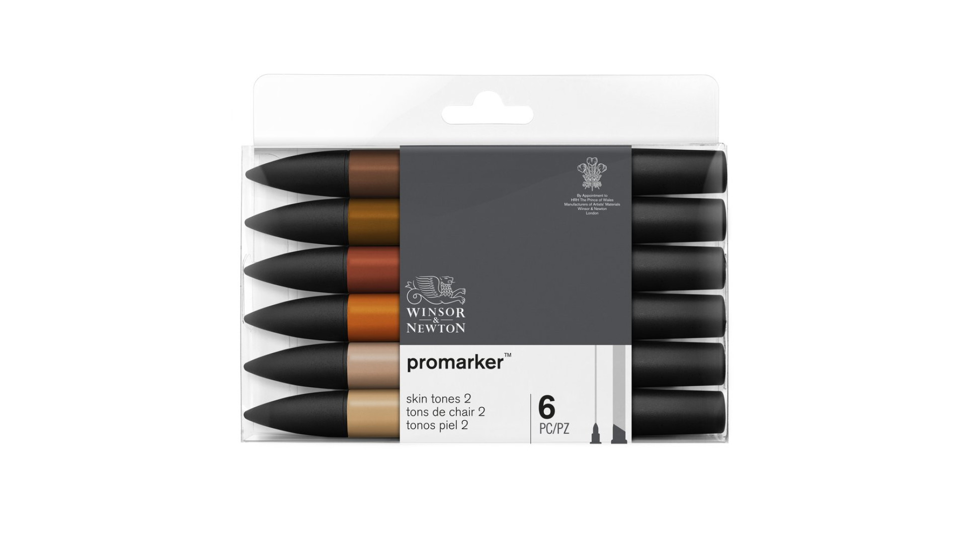 Winsor&Newton promarker Set 6 pcs Skin Tones 2