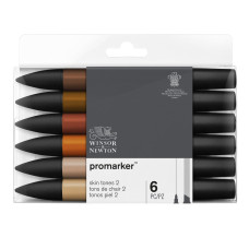 Winsor&Newton promarker Set 6 pcs Skin Tones 2