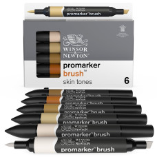 Winsor&Newton Promarker Brush – Zestaw Skin Tones 6 Kolorów