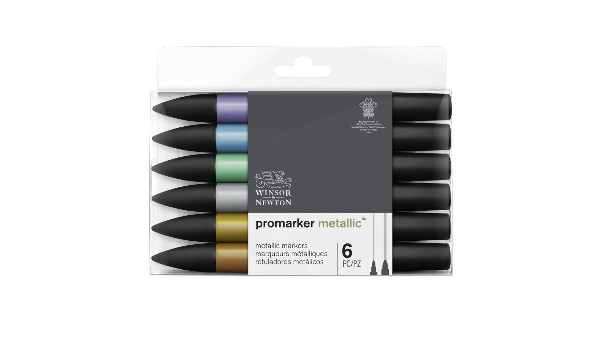 Winsor&Newton promarker metallic Metallic markers 6 set