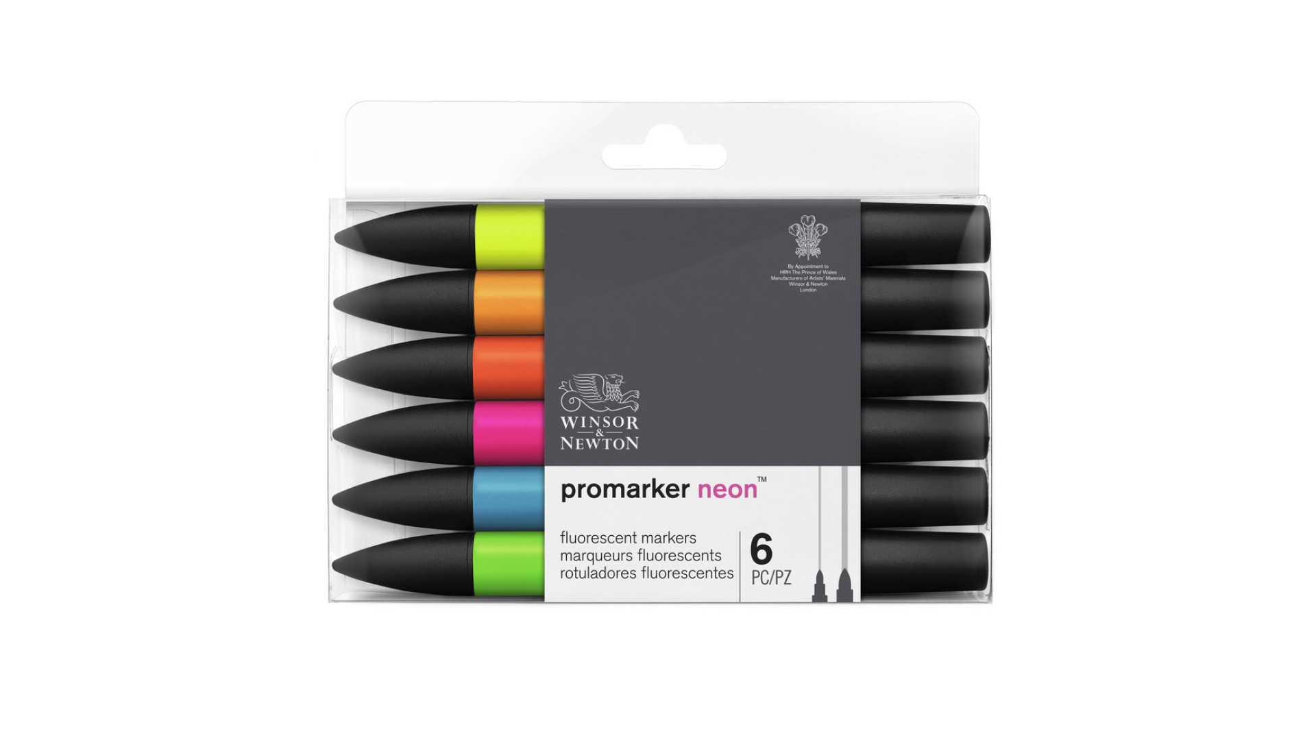 Winsor&Newton promarker neon Fluorescent markers 6 set