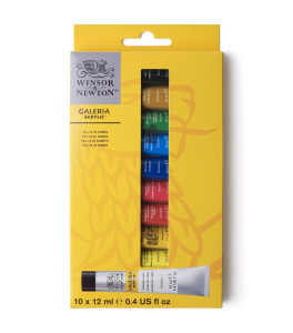 Winsor&Newton Galeria Farby akrylowe Beginners 10 x 12ml