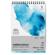 Winsor&Newton Blok akwarelowy A4 300g 12 arkuszy Spirala Cold Pressed
