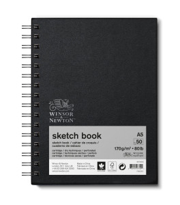 Winsor&Newton Sketch Book 170g A5 50 arkuszy Spirala