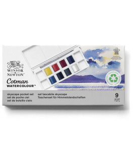 Zestaw akwareli Winsor&Newton Cotman Skyscape, 8 półkostek, kieszonkowy