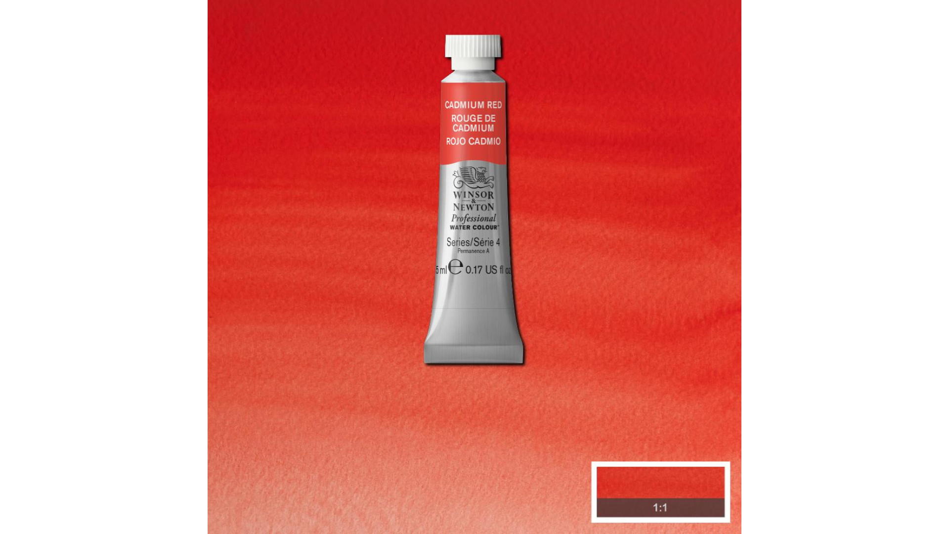 Winsor&Newton Professional Water Colour 5ml Cadmium Red 