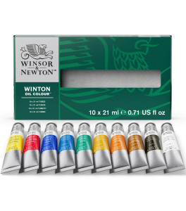 Winsor&Newton Winton Zestaw farb olejnych w tubkach 10x21ml