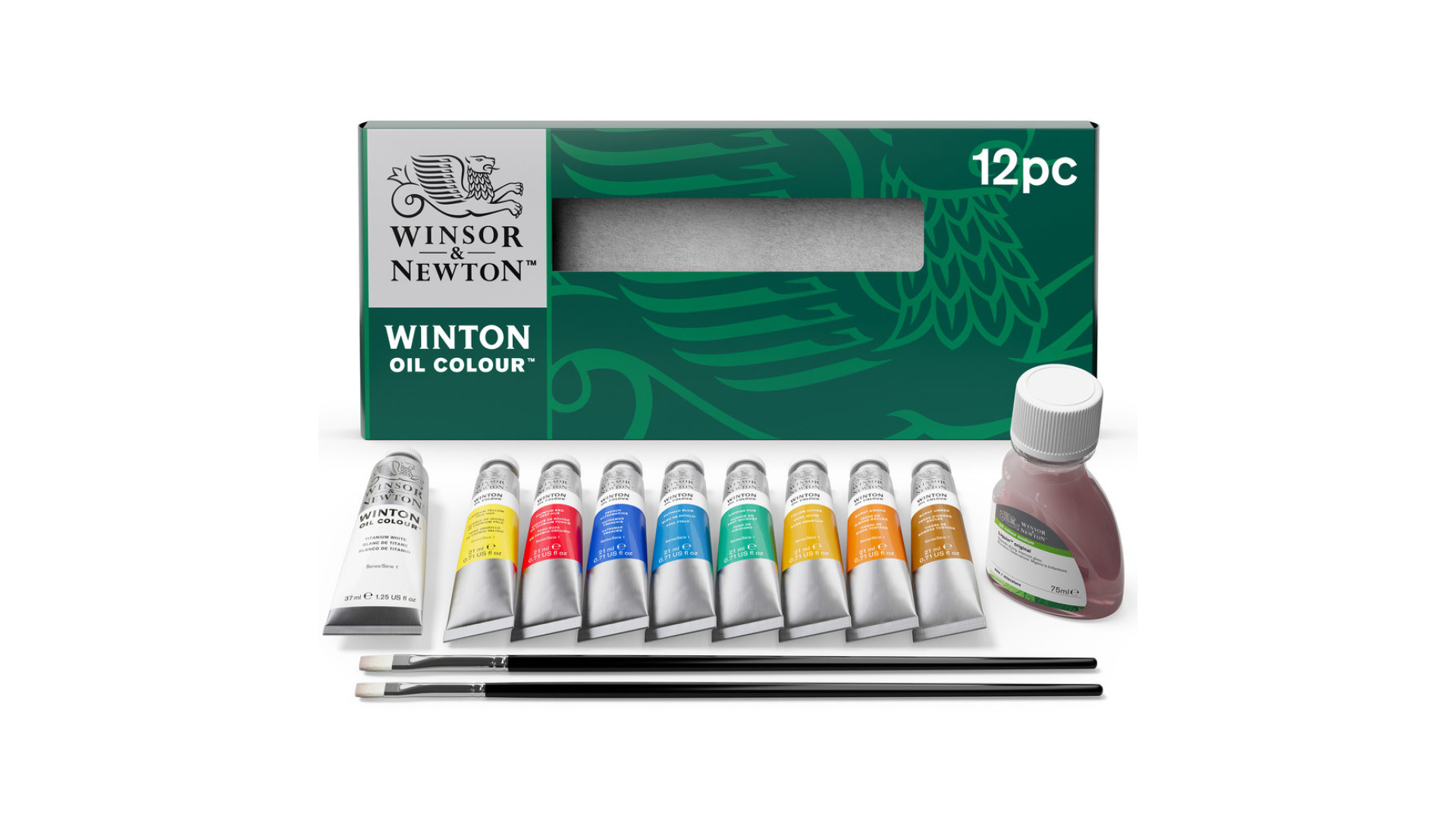 Winsor&Newton Winton Oil Colour Studio Set 8x21ml + mediums + accessoires