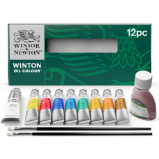 Winsor&Newton Winton Oil Colour Studio Set 8x21ml + mediums + accessoires