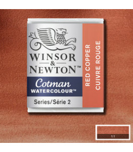 Winsor&Newton Cotman Farba akwarelowa Copper Red 1/2 kostki