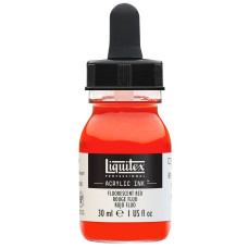 Liquitex Tusz Akrylowy 30ml Fluorescent Red