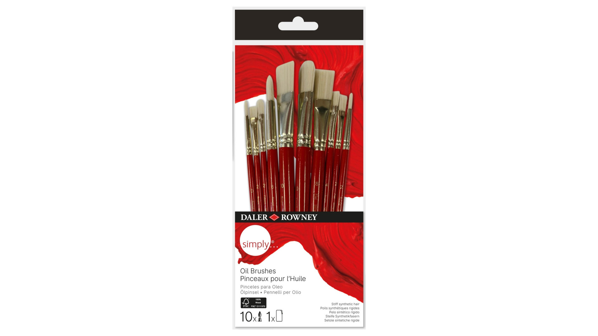 Daler Rowney Zestaw pędzli OIL 10 szt