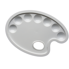 Paleta plastikowa owalna 17×24 cm