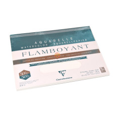 Clairefontaine Blok akwarelowy Flamboyant, 24x32 cm, 300 gsm, 20 ark, 50% bawełna Clairefontaine Blok akwarelowy Flamboyant, 24x32 cm, 300 gsm, 20 ark, 50% bawełna