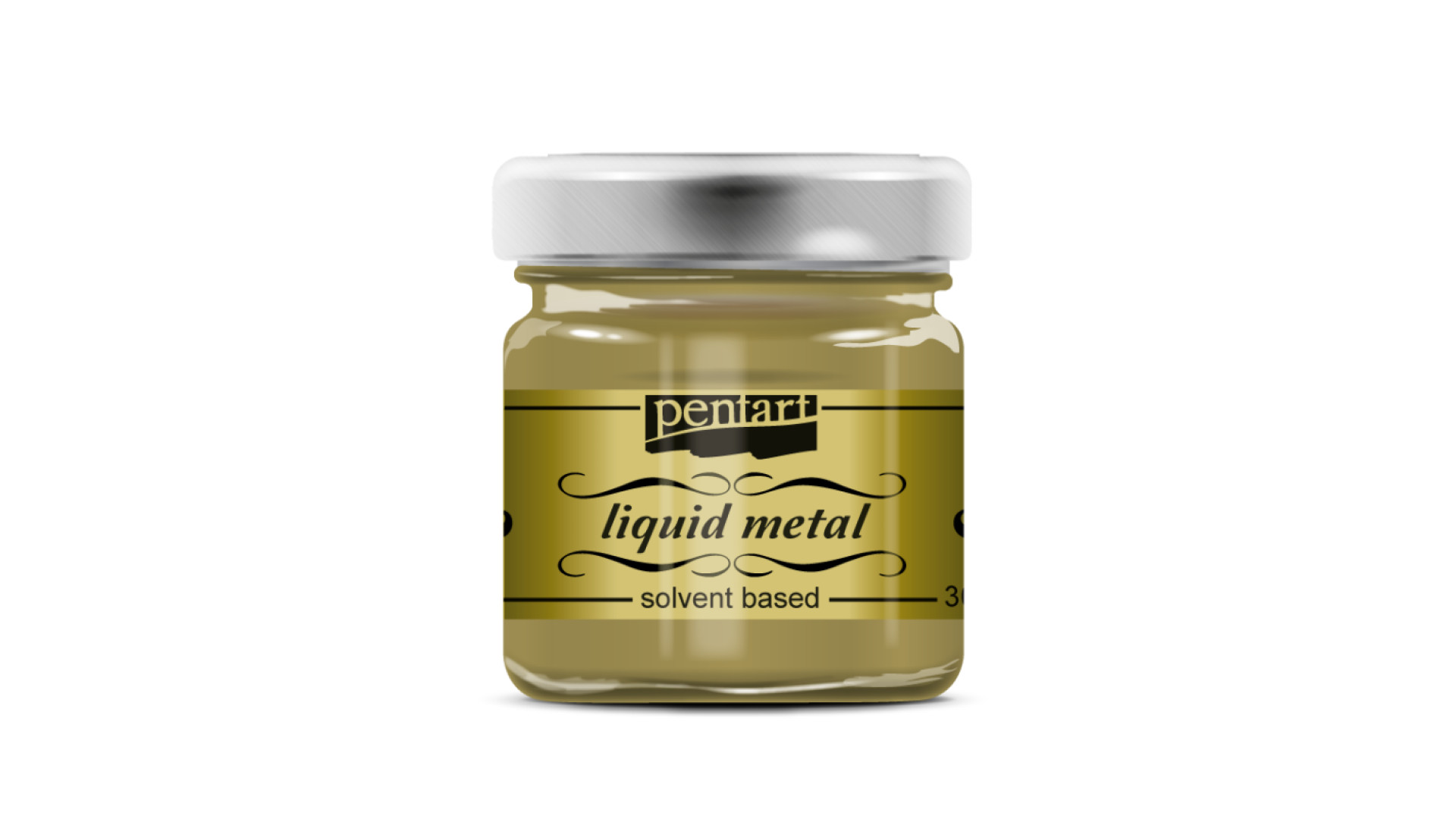 Pentart Farba Płynny Metal Złoty 30 ml