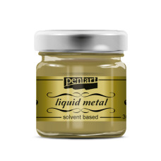 Pentart Farba Płynny Metal Złoty 30 ml