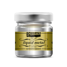 Pentart Farba Płynny Metal Srebrny 30 ml