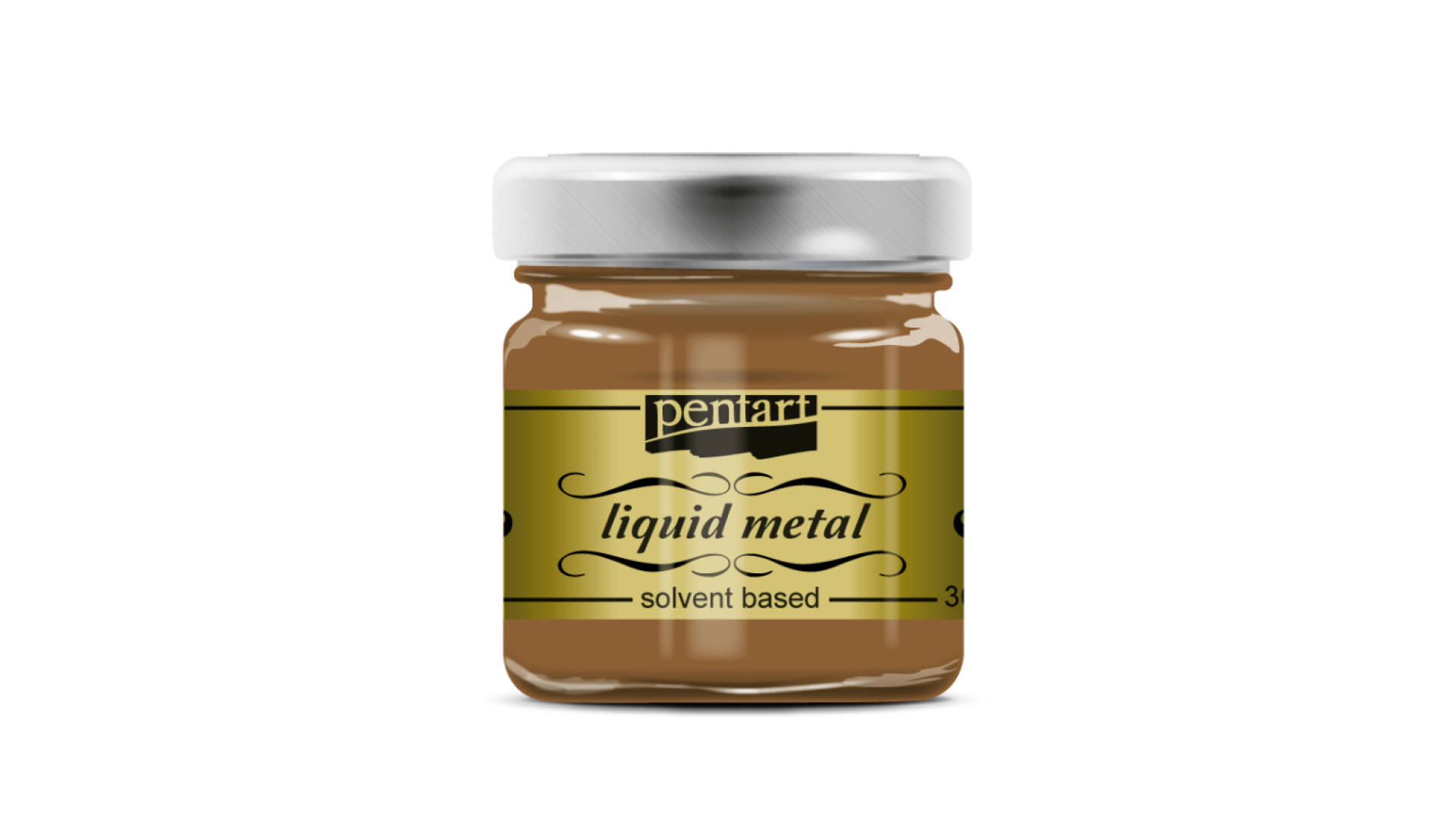 Pentart Farba Płynny Metal Brąz 30 ml