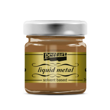 Pentart Farba Płynny Metal Brąz 30 ml