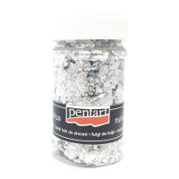Pentart Szlagmetal Srebrny Płatki 100 ml (1 g)