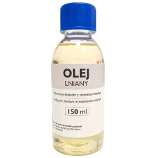Olej lniany Kruszpol 150 ml do farb olejnych medium malarskie
