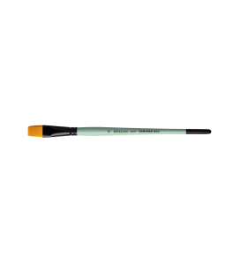 Renesans Golden Synthetic Brush, Flat J1006F-12, Short Handle