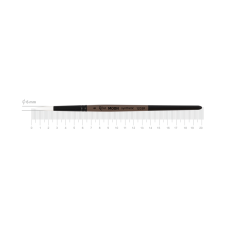 Synthetic Round Brush MOON 1203R №6 Short Handle ROSA