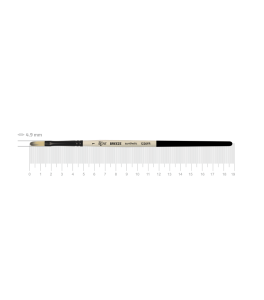 Synthetic Oval Brush BREEZE 1226FR Nr1 Short Handle ROSA