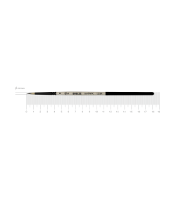 Synthetic Round Brush BREEZE 1226R Nr0 Short Handle ROSA