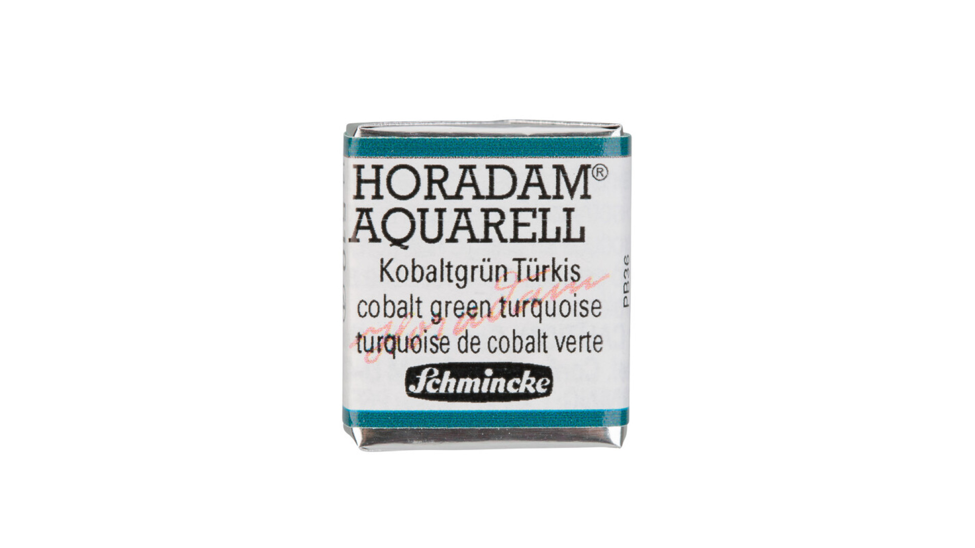 Watercolour paint Schmincke Horadam Aquarell cobalt green turquoise 510