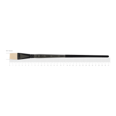 Synthetic Flat Brush TERRA 1608F №10 Long Handle ROSA