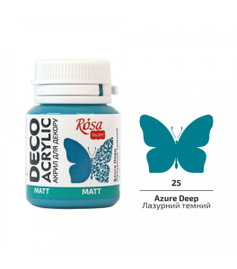 Acrylic for decor Azure Deep (25) mat 20 ml ROSA Talent
