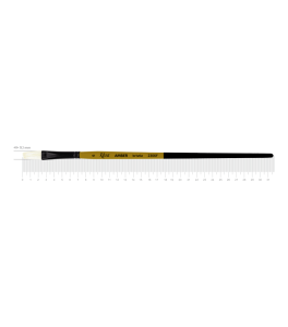 Bristle Flat Brush, AMBER 2306F, Nr6, Long Handle, ROSA