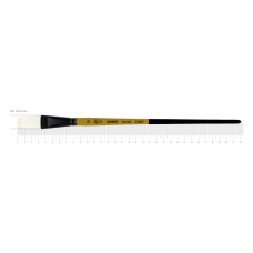 Bristle Flat Brush, AMBER 2306F, №10, Long Handle, ROSA