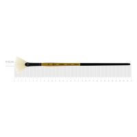 Bristle Fan Brush, AMBER 2306FN, Nr10, Long Handle, ROSA