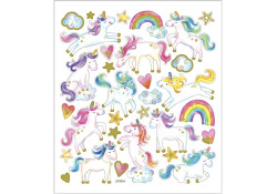 Naklejka Jednorożce 15x16,5 cm