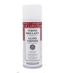 Sennelier Werniks Uniwersalny UVLS spray 400 ml – Połysk