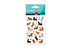 Naklejka 3D wypukłe Konie 7,5x12 cm