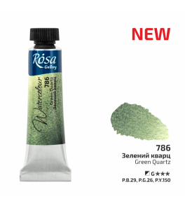 ROSA Gallery Farba Akwarelowa, Green Quartz (786), Tuba 10ml