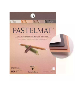 Clairefontaine Pastelmat nr. 2 pastel block 18x24 cm 360 gsm 12 sheets, 4 colours