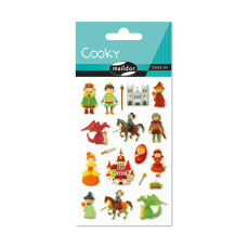 Raised 3D Sticker Knights 7,5x12 cm