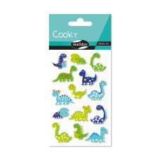 Raised 3D Sticker Patchwork Dinosaurs 7,5x12 cm