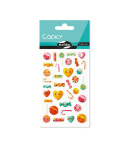 Raised 3D Sticker Candies 7,5x12 cm