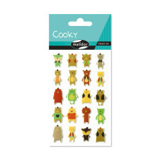 Raised 3D Sticker Teddy Bears 7,5x12 cm