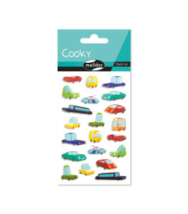 Raised 3D Sticker Cars 7,5x12 cm