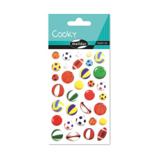 Raised 3D Sticker Balls 7,5x12 cm