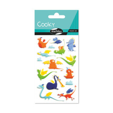 Raised 3D Sticker Dragons 7,5x12 cm