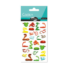 Raised 3D Sticker Snakes 7,5x12 cm